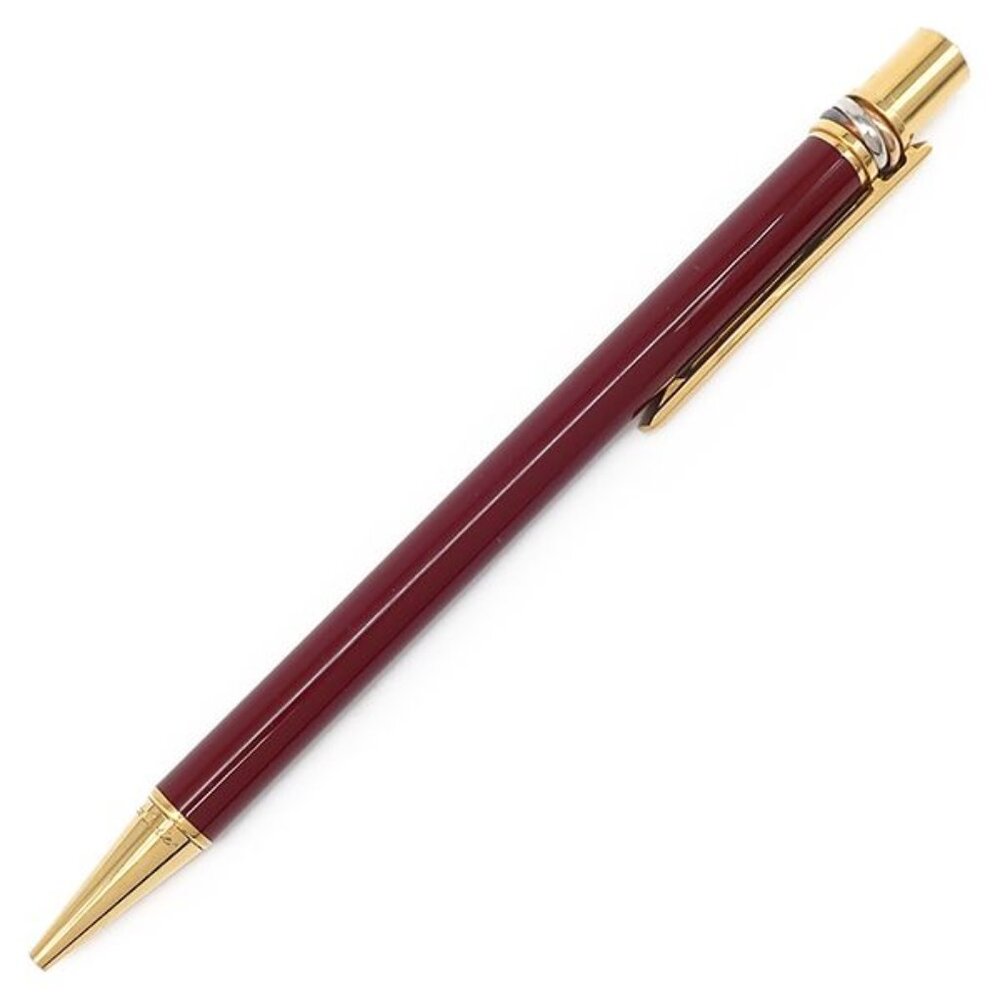 Cartier Ballpoint Pen Trinity GP Resin Bordeaux Gold Must de Blue Ink